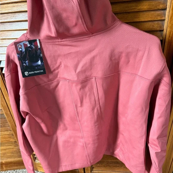 Pink Quarter-Zip Pullover Hoodie - Picture 4 of 4